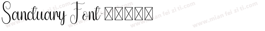 Sanctuary Font字体转换